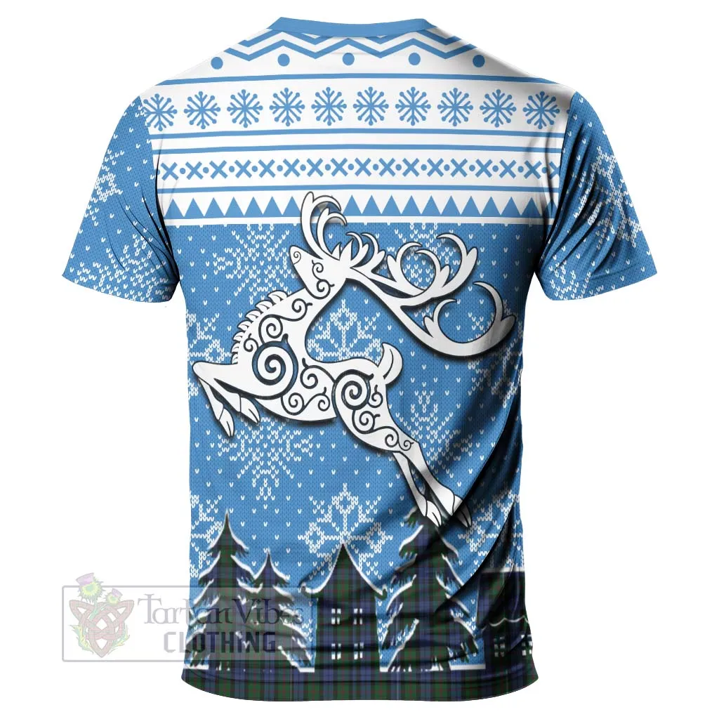 Baird Clan Christmas T-Shirt Celtic Reindeer Style