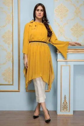 Sadia Aamir - Mustard Sun Dune - SA-LP11 - Georgette - 1 Piece