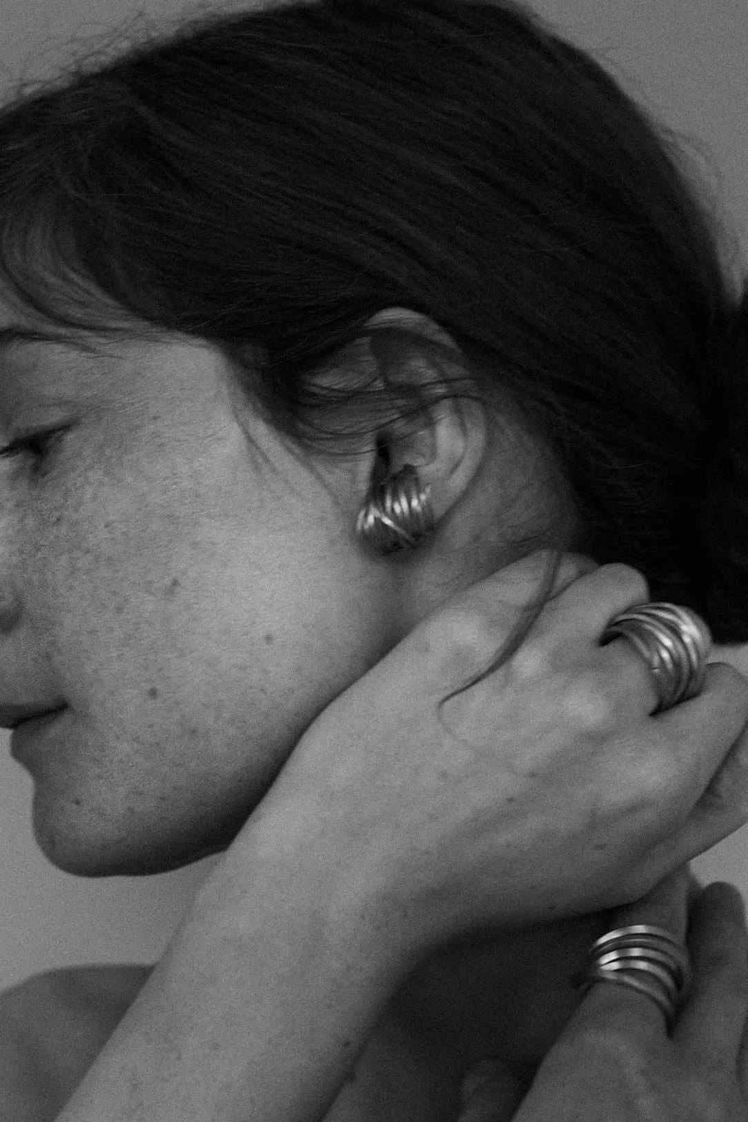 Why Am I Here and Not Somewhere Else - Gold Vermeil Ear Cuff